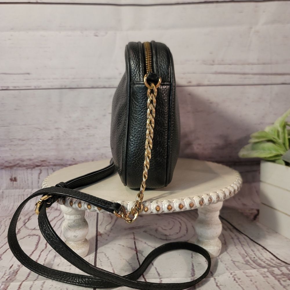 Michael Kors Fulton Large East West Crossbody Bag - Black Pebbled Leather - Picture 3 of 14